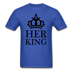 Her King T-Shirt royal blue - Loyalty Vibes