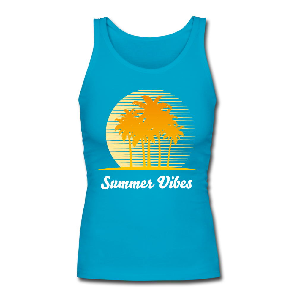 Summer Vibes Tank Top Caribbean Blue - Loyalty Vibes