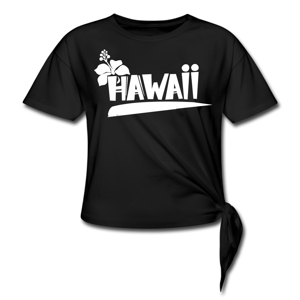 Hawaii Knotted Tee black - Loyalty Vibes
