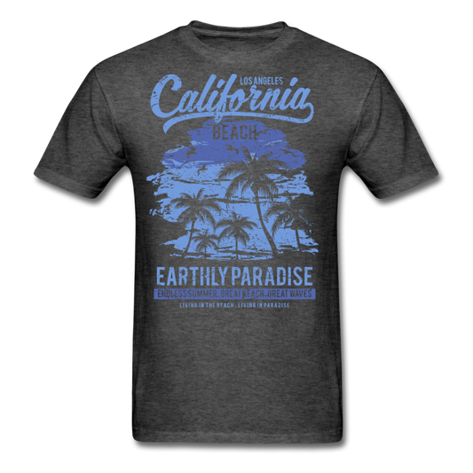 Men's California T-Shirt heather black - Loyalty Vibes