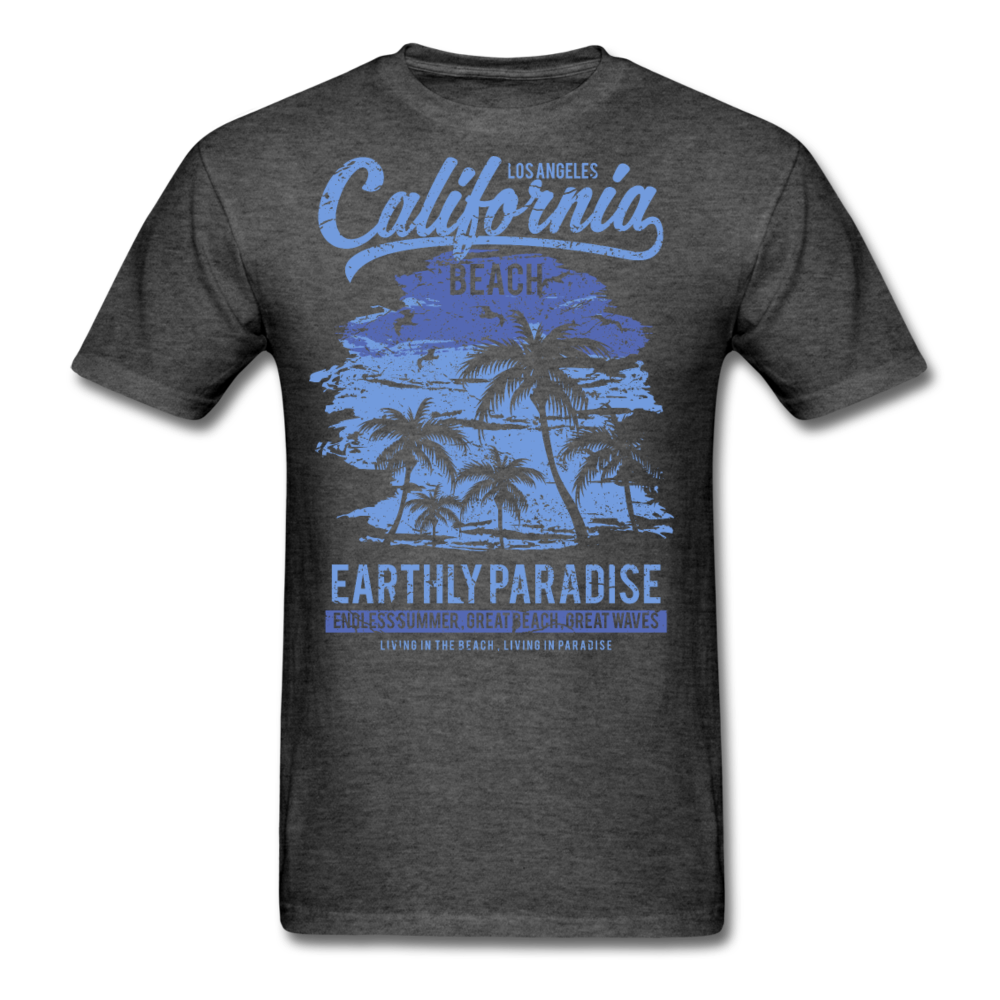 Men's California T-Shirt heather black - Loyalty Vibes