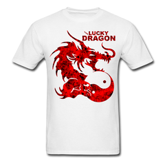 Lucky Dragon T-Shirt white - Loyalty Vibes
