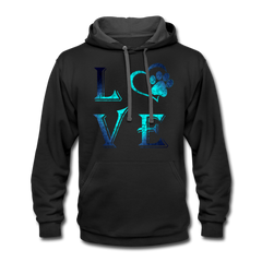 Paw Print Hoodie black/asphalt - Loyalty Vibes