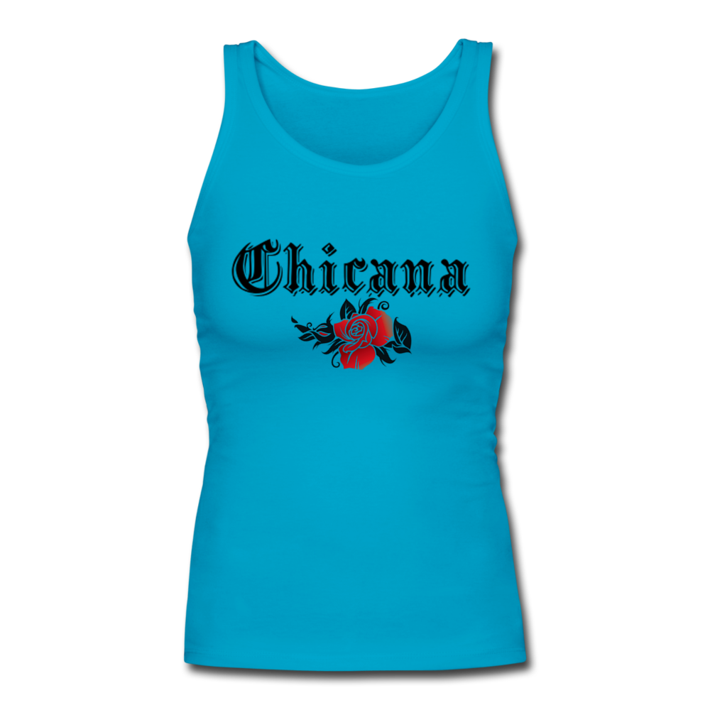 Chicana Style Tank Top - blue - Loyalty Vibes