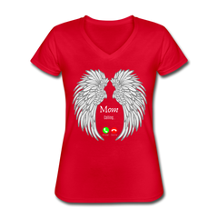 Mom's Last Call V-Neck Tee Red - Loyalty Vibes