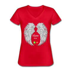 Mom's Last Call V-Neck Tee - Red - Loyalty Vibes