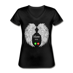 Mom's Last Call V-Neck Tee Black - Loyalty Vibes