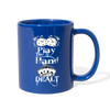 Play The Hand You're Dealt Mug royal blue - Loyalty Vibes