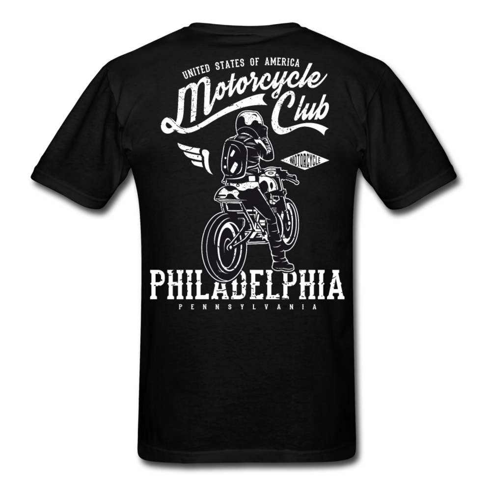 Philadelphia Motorcycle T-Shirt Black - Loyalty Vibes