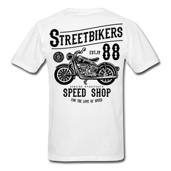 Biker 88 Motorcycle T-Shirt White - Loyalty Vibes