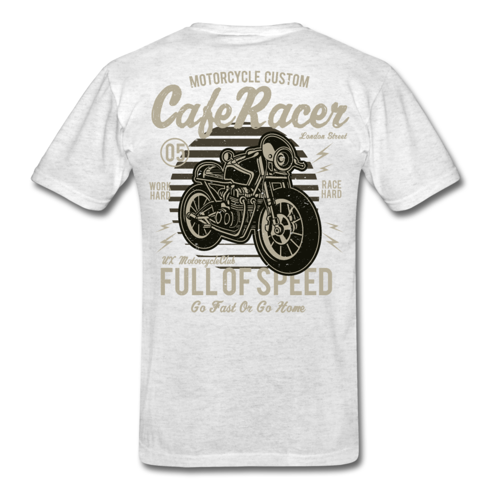 Thunder Racer Motorcycle T-Shirt - light heather gray - Loyalty Vibes