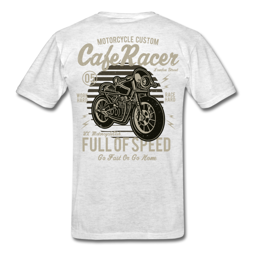 Thunder Racer Motorcycle T-Shirt light heather gray - Loyalty Vibes