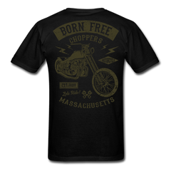 Bolted Chopper Motorcycle T-Shirt black - Loyalty Vibes