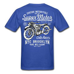 Classic Voltage Motorcycle T-Shirt - royal blue - Loyalty Vibes