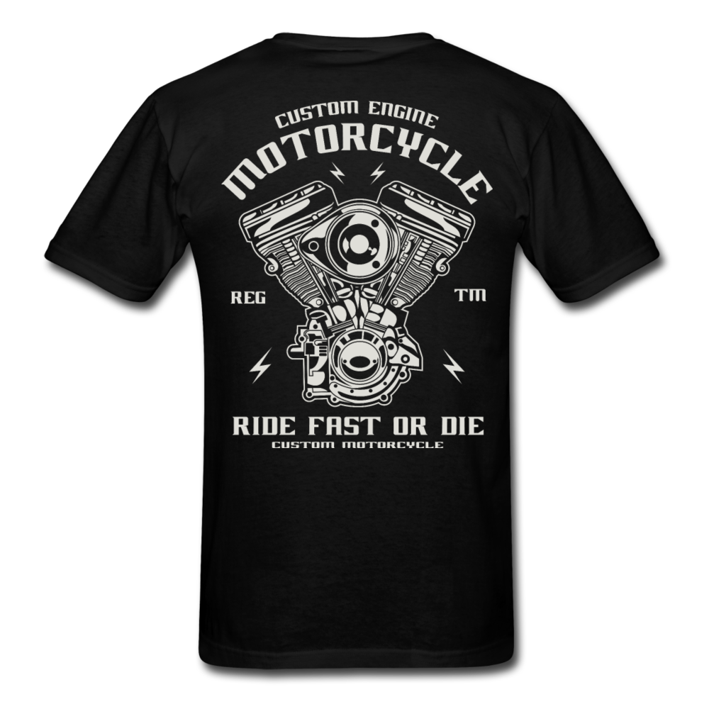 Rev N Ride Motorcycle T-Shirt black - Loyalty Vibes