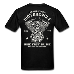 Rev N Ride Motorcycle T-Shirt black - Loyalty Vibes