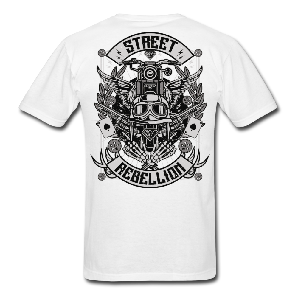 Wild Spade Motorcycle T-Shirt white - Loyalty Vibes