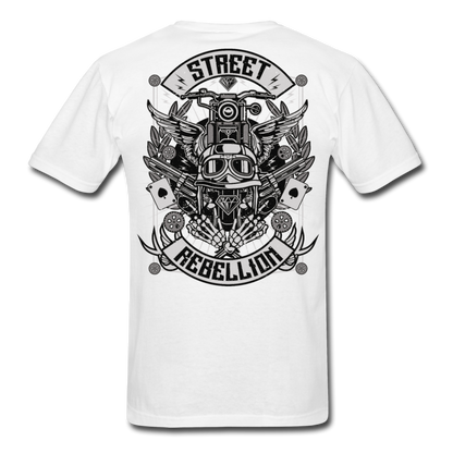 Wild Spade Motorcycle T-Shirt white - Loyalty Vibes