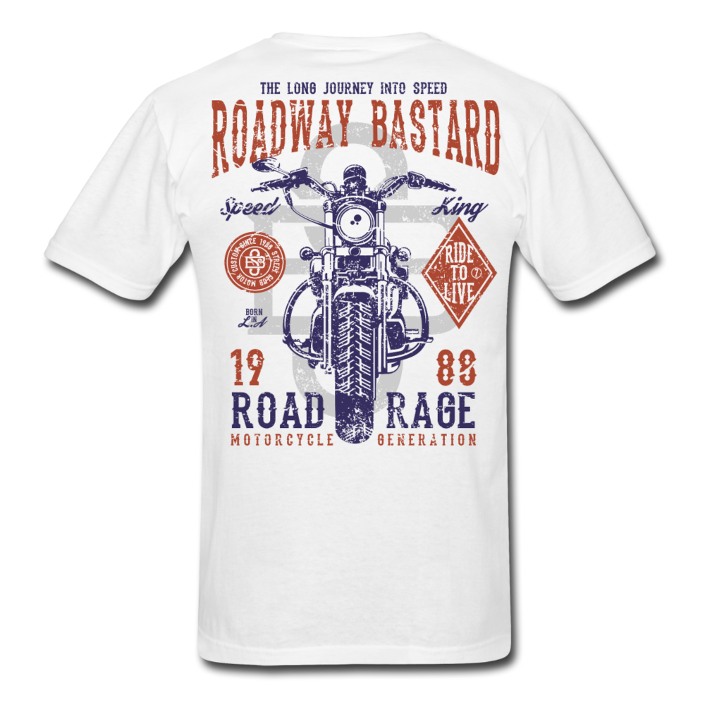 Journey King Motorcycle T-Shirt white - Loyalty Vibes