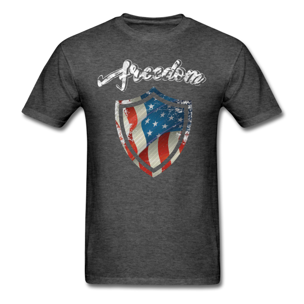 Freedom Warrior T-Shirt - heather black - Loyalty Vibes
