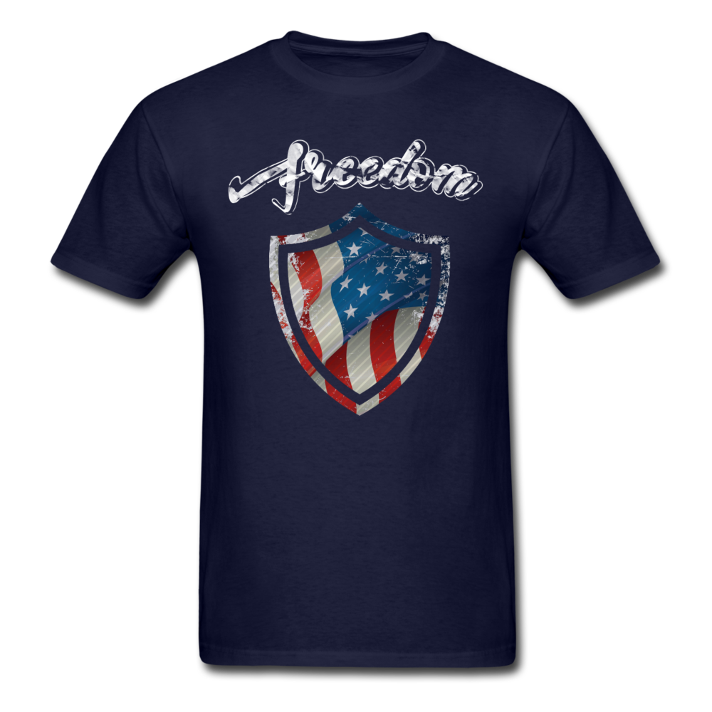 Freedom Warrior T-Shirt Navy Blue - Loyalty Vibes