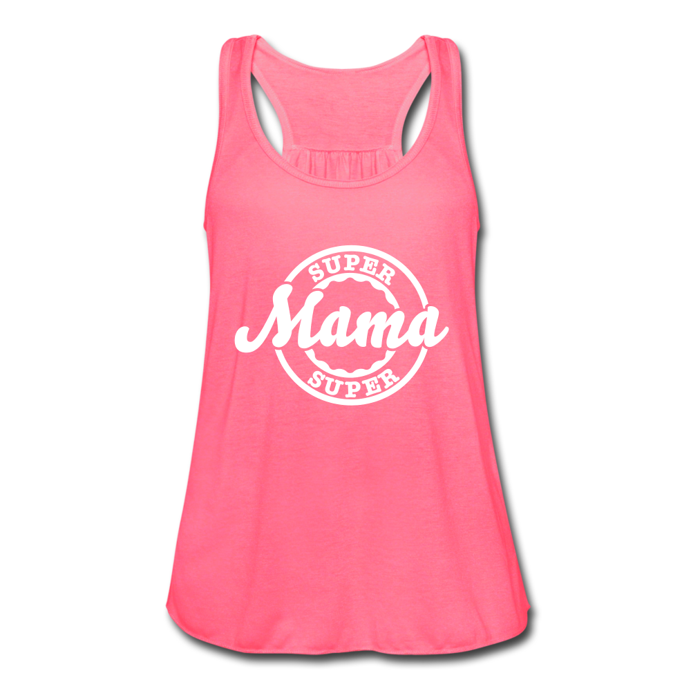 She's A Super Mama Tank Top - neon pink - Loyalty Vibes