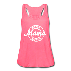 She's A Super Mama Tank Top neon pink - Loyalty Vibes