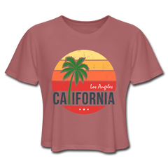 California Living Crop Top mauve - Loyalty Vibes
