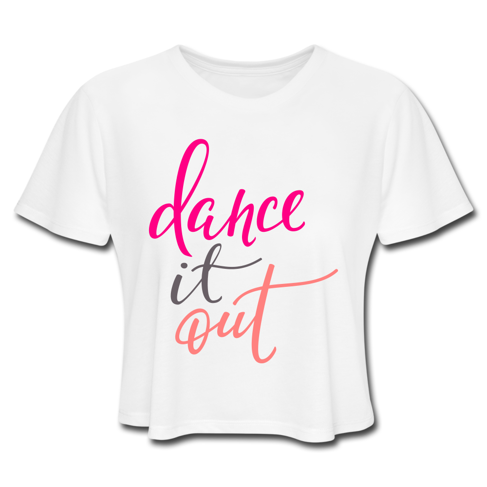 Dance Crop Top white - Loyalty Vibes