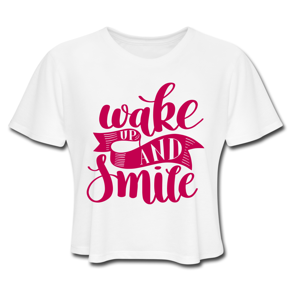 Wild Smiles Crop Top White - Loyalty Vibes