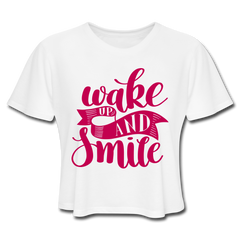 Wild Smiles Crop Top white - Loyalty Vibes