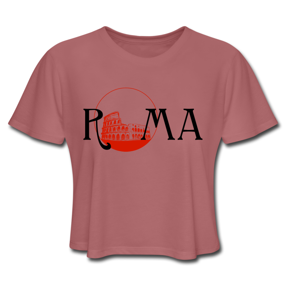 Magical Rome Crop Top mauve - Loyalty Vibes
