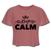 Original Keep Calm Crop Top Mauve - Loyalty Vibes
