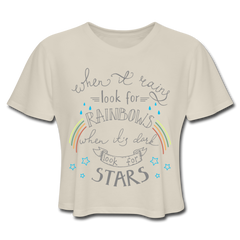 Rainbows And Stars Crop Top dust - Loyalty Vibes