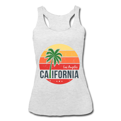 California Tank Top heather white - Loyalty Vibes