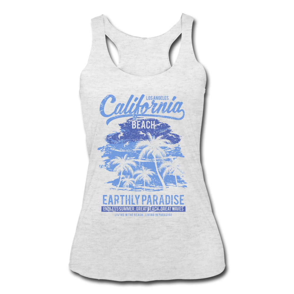 California Living Tank Top - heather white - Loyalty Vibes