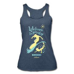 California Tides Tank Top heather navy - Loyalty Vibes
