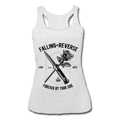 Forever By Your Side Tank Top - heather white - Loyalty Vibes
