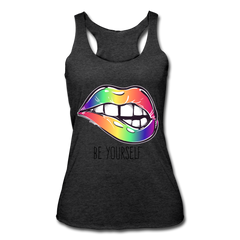 Be Yourself Tank Top heather black - Loyalty Vibes