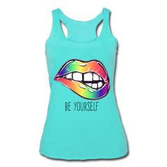 Be Yourself Tank Top turquoise - Loyalty Vibes