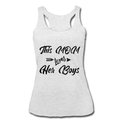 This Mom Loves Her Boys Tank Top - heather white - Loyalty Vibes