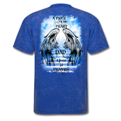 Dad Wings Of Heaven Memorial Tee Blue - Loyalty Vibes