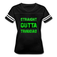 Straight Outta Trinidad Tee black/white - Loyalty Vibes