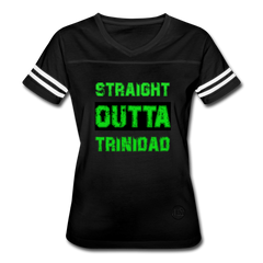 Straight Outta Trinidad Tee - black/white - Loyalty Vibes