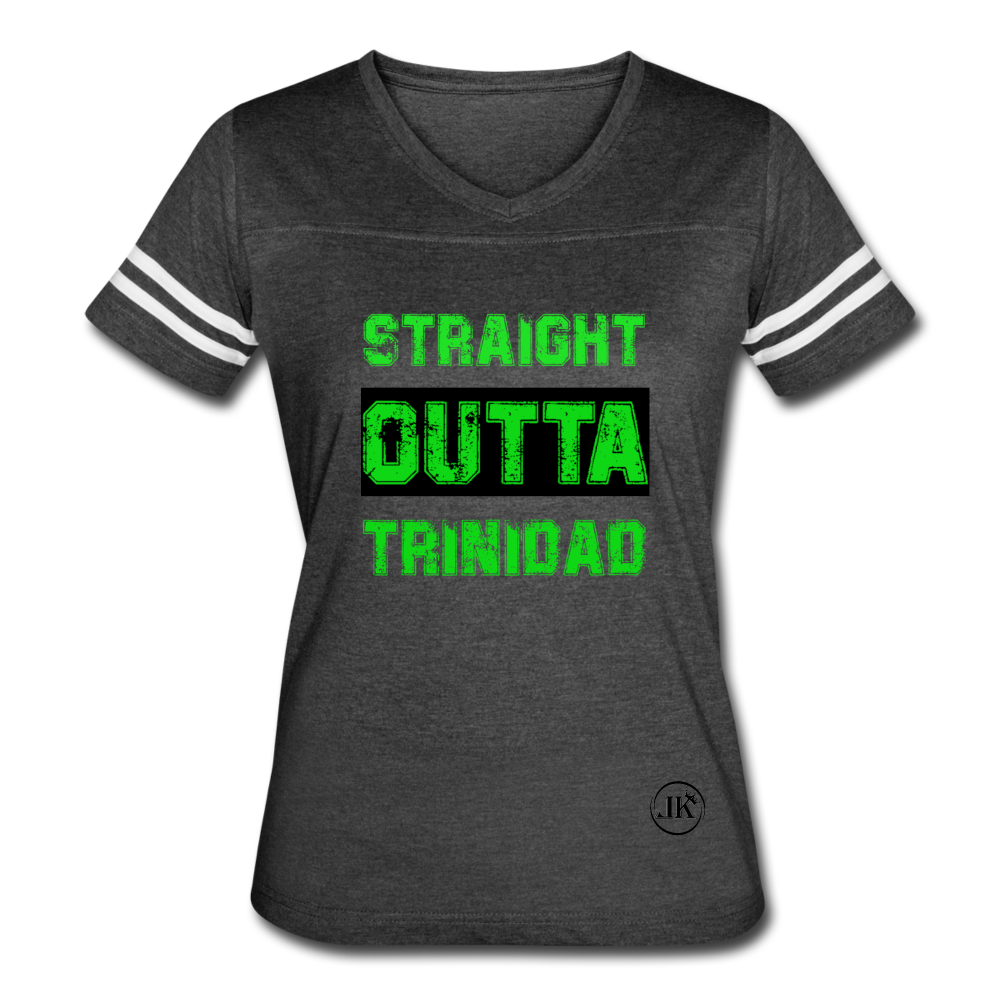 Straight Outta Trinidad Tee vintage smoke/white - Loyalty Vibes
