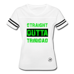 Straight Outta Trinidad Tee white/black - Loyalty Vibes