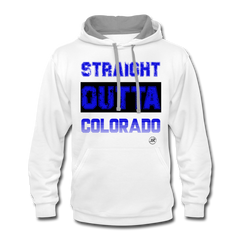 Straight Outta Colorado Hoodie V1 white/gray - Loyalty Vibes