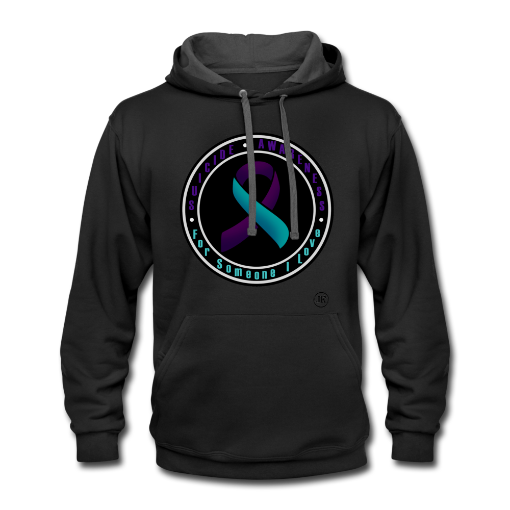 Suicide Prevention Awareness Hoodie black/asphalt - Loyalty Vibes