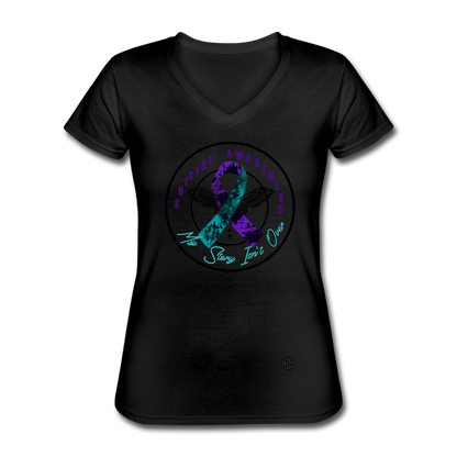 My Story Isn't Over V-Neck Tee black Loyalty Vibes