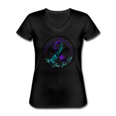 My Story Isn't Over V-Neck Tee black - Loyalty Vibes